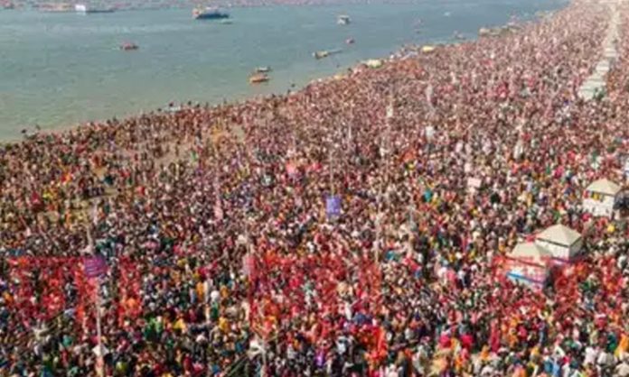 More devotees in Prayagraj