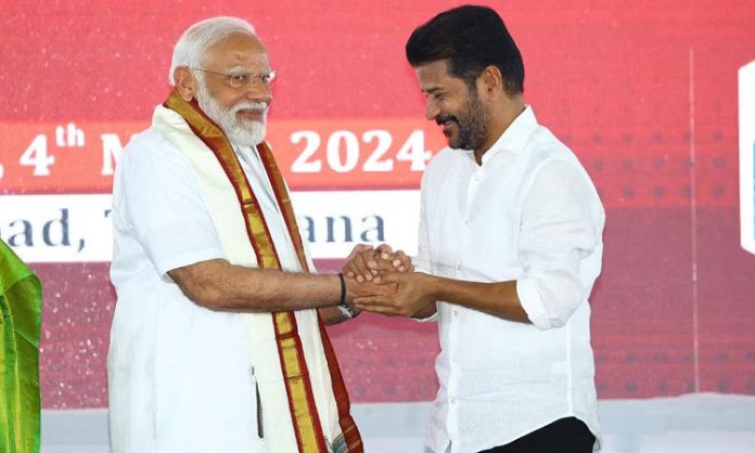 Revanth reddy meets modi