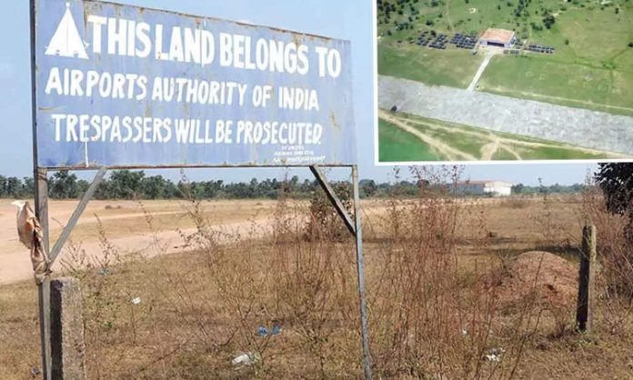 Farmers made protest near mamnoor Airport