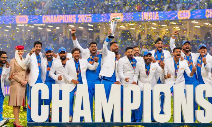 Team India won champion trophy